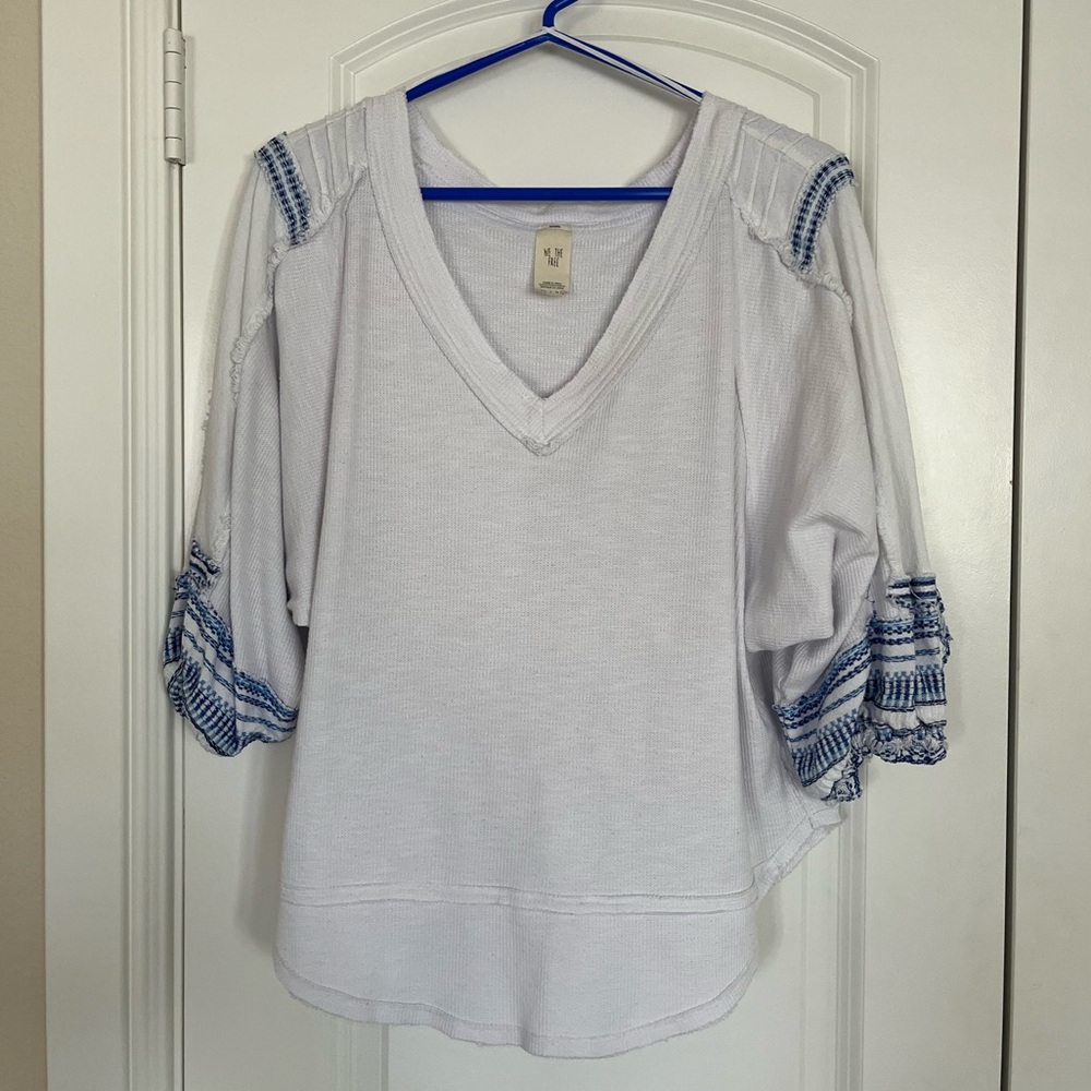 We The Free 3/4 Sleeve V-Neck T-Shirt